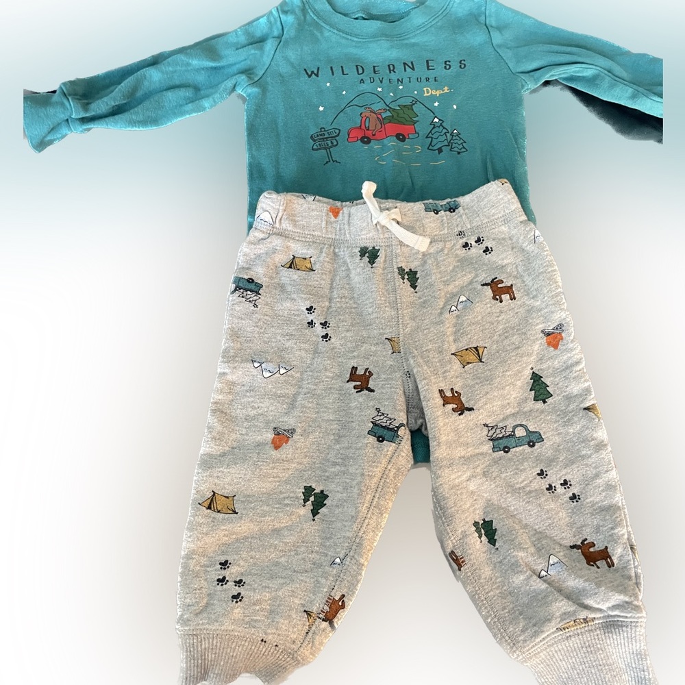 Carters 9 Month Onesie And Pant Set